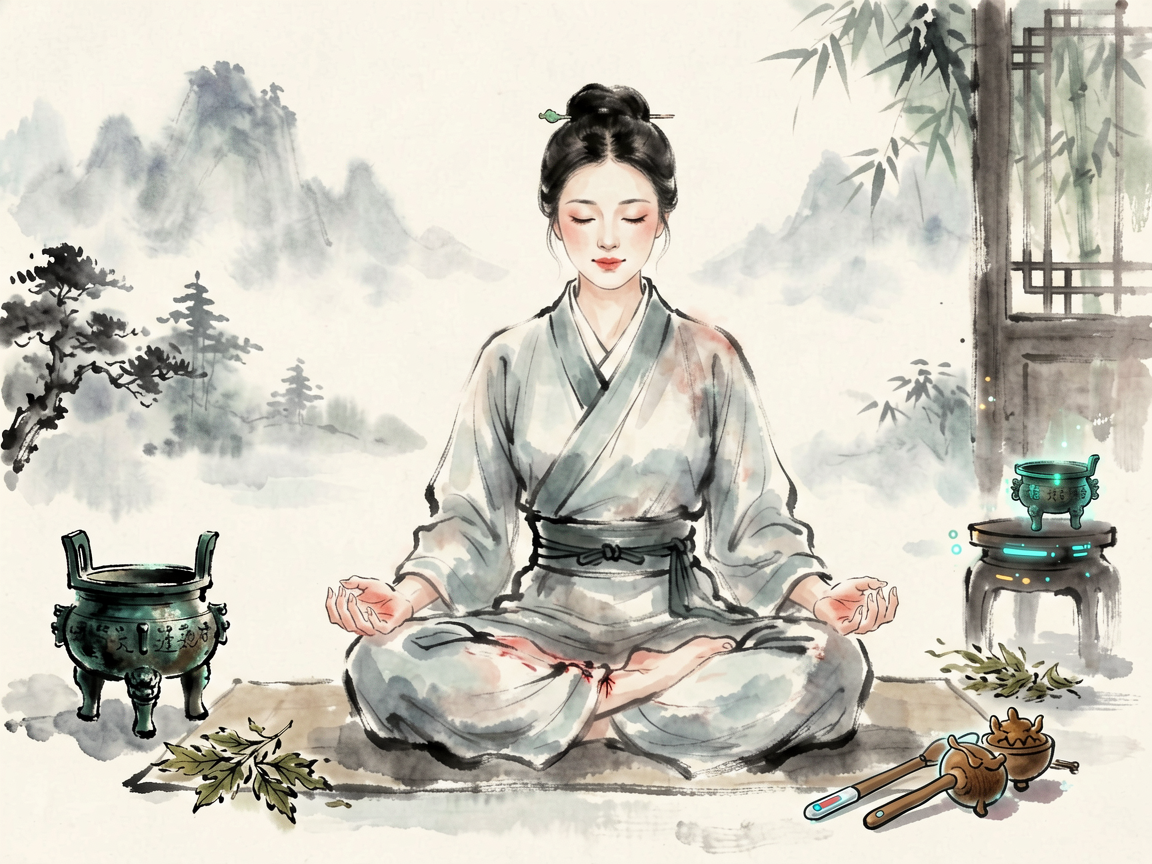 中医辅助穴位按摩冥想法，减压降脂瘦身两不误