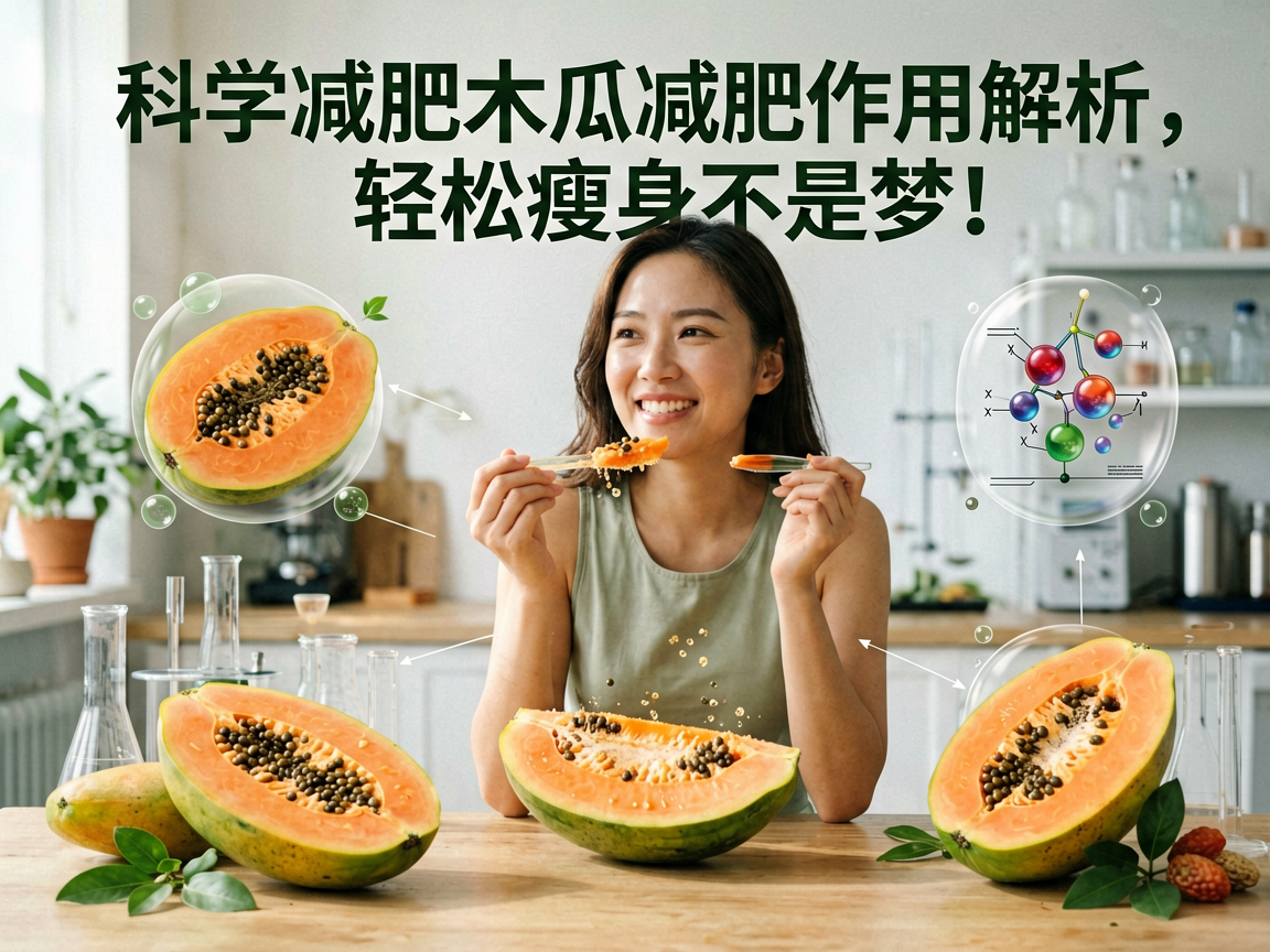 科学减肥木瓜减肥作用解析，轻松瘦身不是梦
