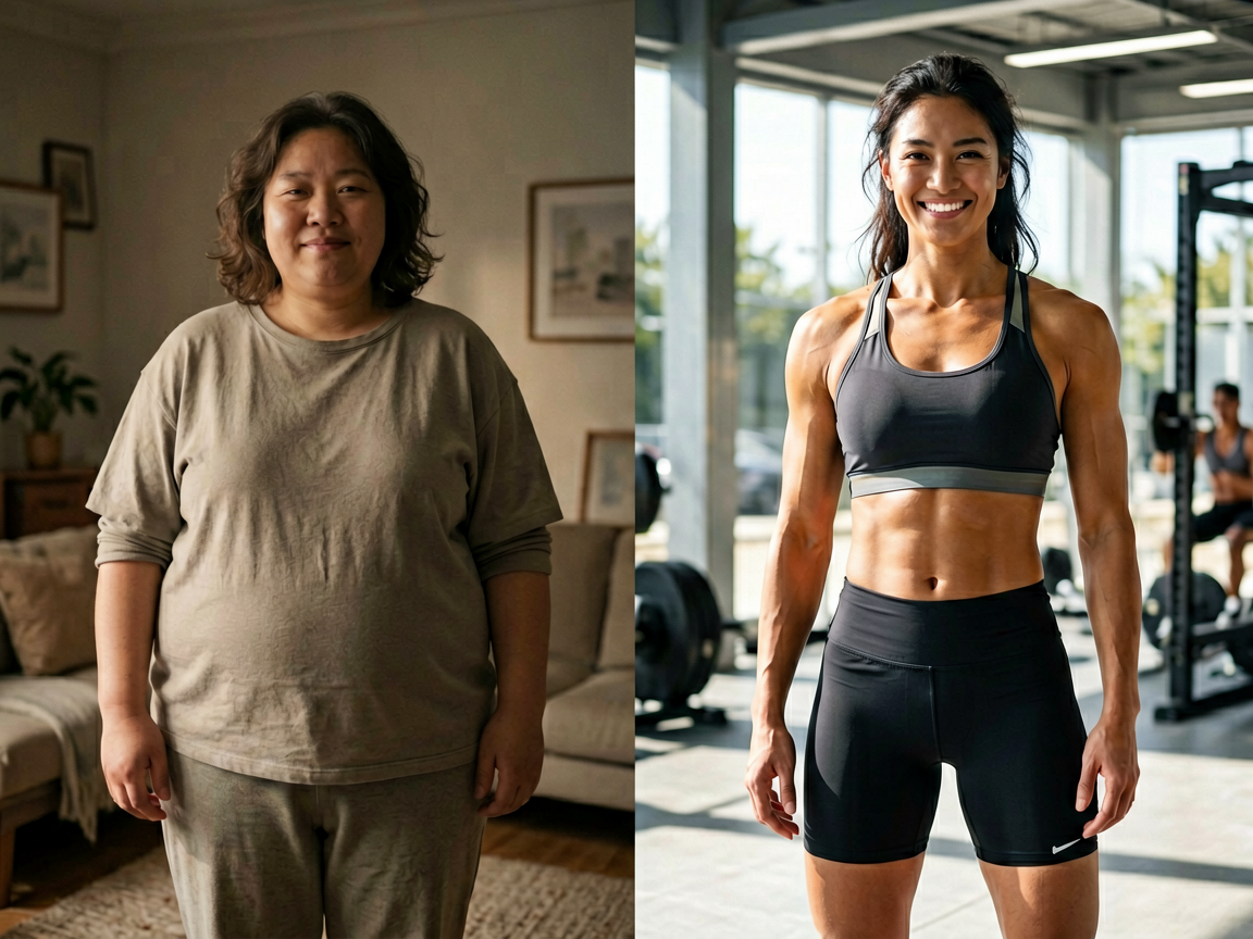 快速减肥前后对比：揭秘那些让人惊艳的改变背后，到底发生了什么